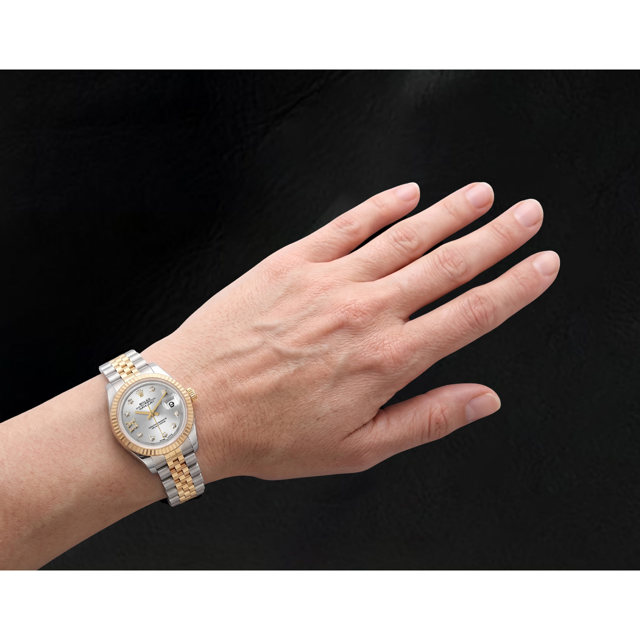 Damen Rolex Datejust 28 mm Jubilé-Armband Bicolor Uhr 279173
