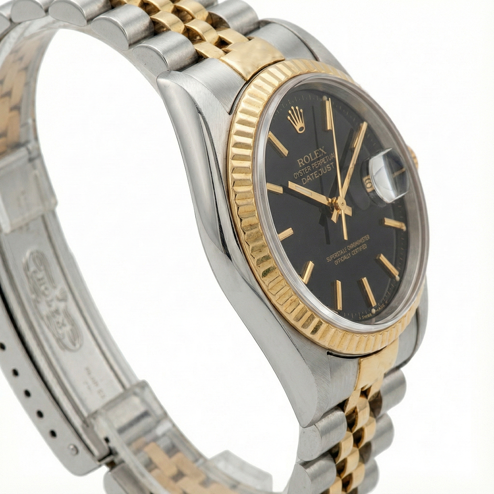 Natürlicher Edelstein Rolex Karat Gold – Profilansicht