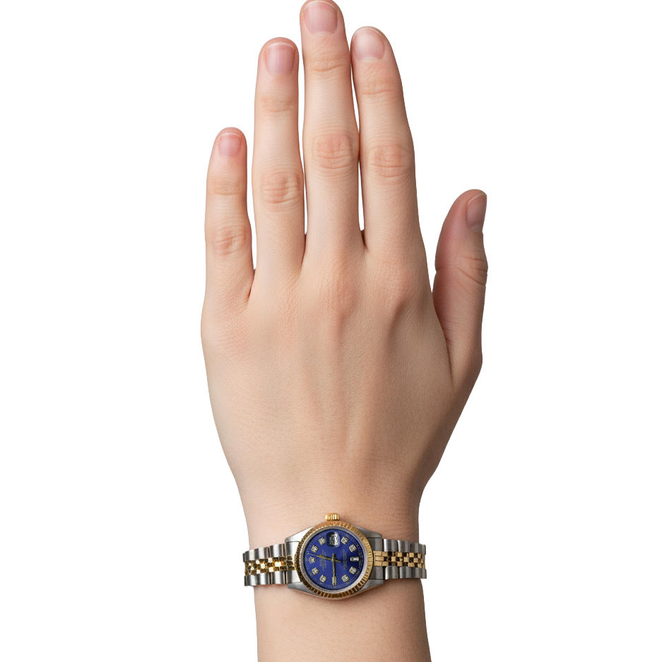 Edler Diamant Rolex -Karat Gold – Rückansicht