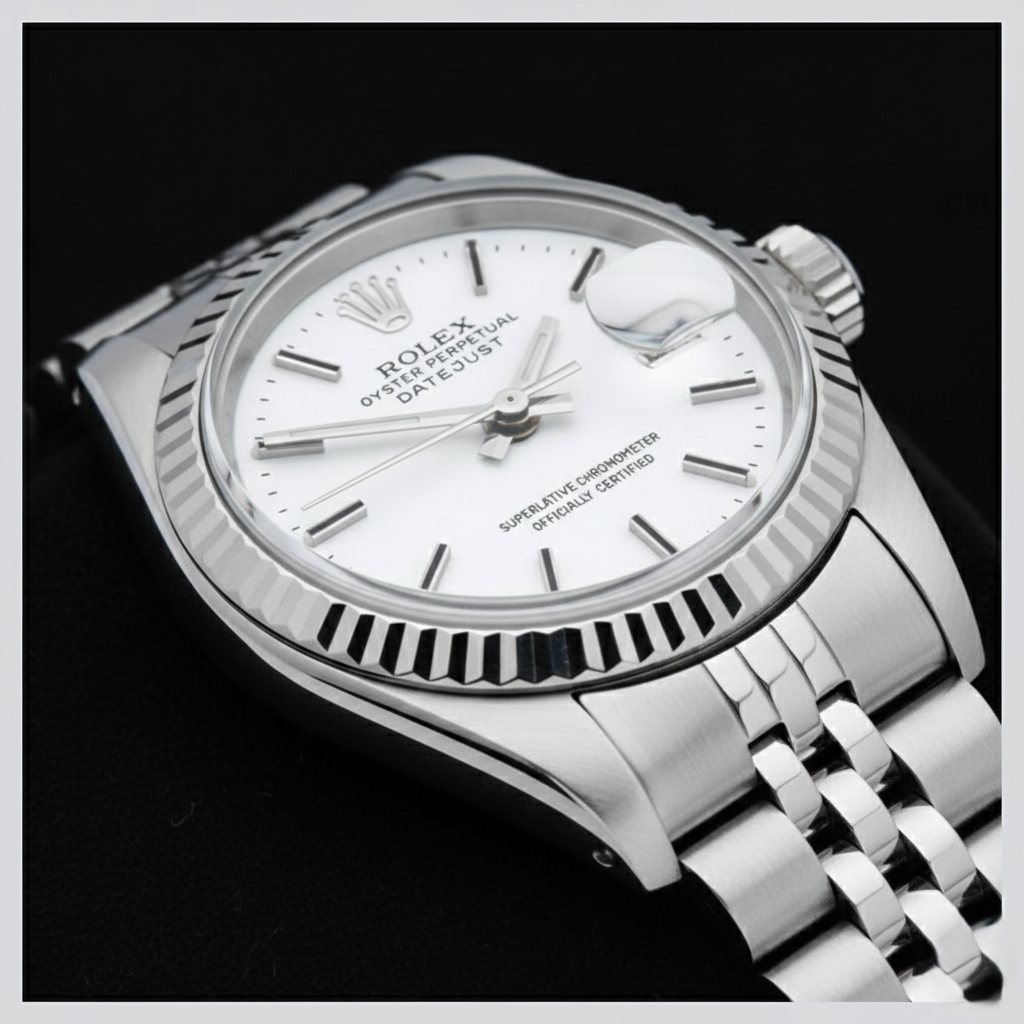 Zeitloser Rolex Karat – Seitenansicht