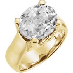 Naturreiner Diamant Solitär-Verlobungsring – 14K Gelbgold 5 Karat