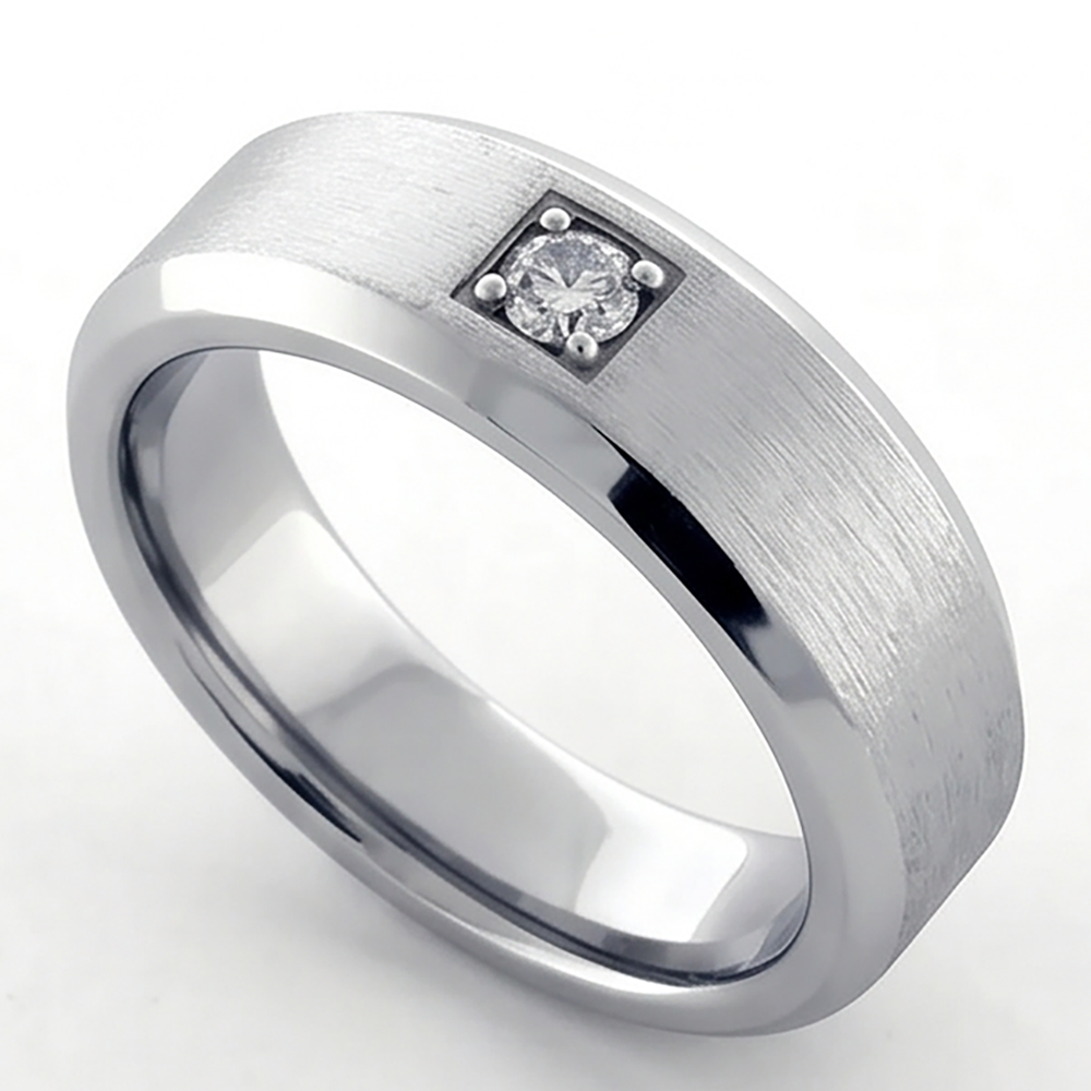 Lässig Herren Labor Gezüchtet Diamant Ring Rund Schliff