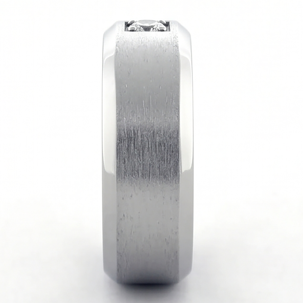 Lässig Herren Labor Gezüchtet Diamant Ring Rund Schliff