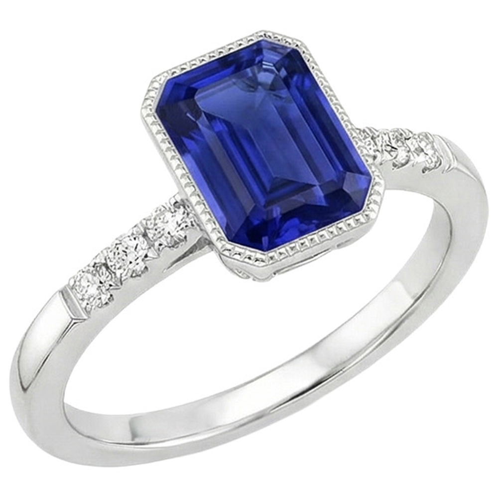 echter round diamant 2.50Karat ring Seitenansicht