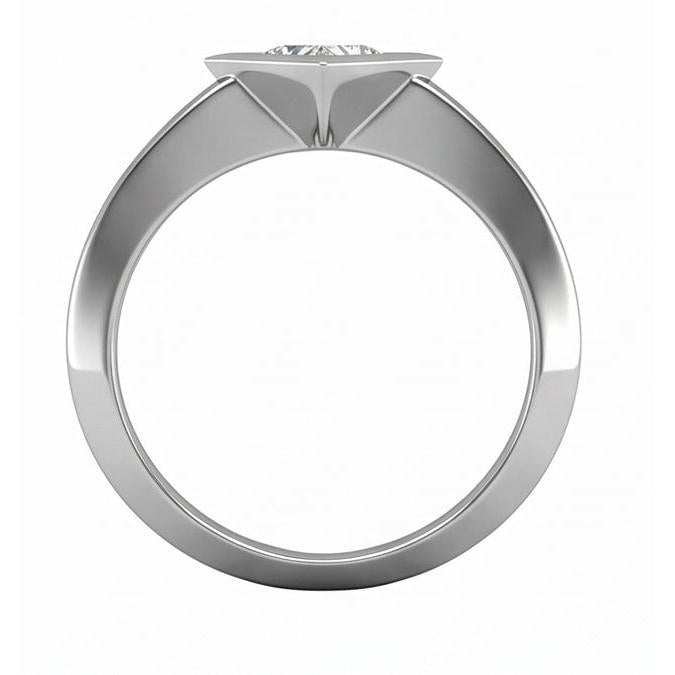 echter princess diamant 1.50Karat ring Draufsicht