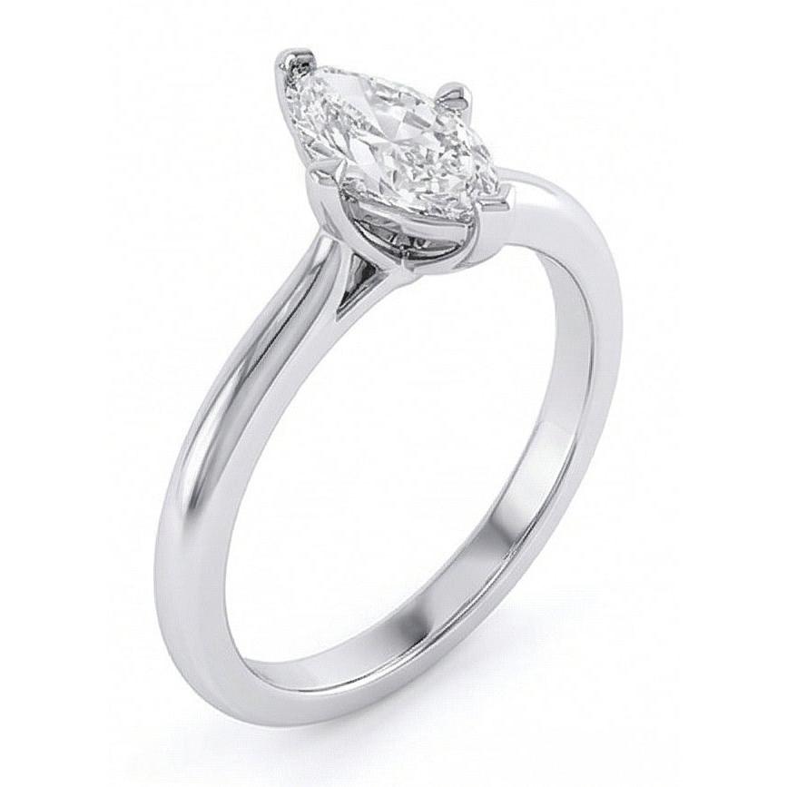 echter marquise diamant 1.50Karat ring Seitenansicht