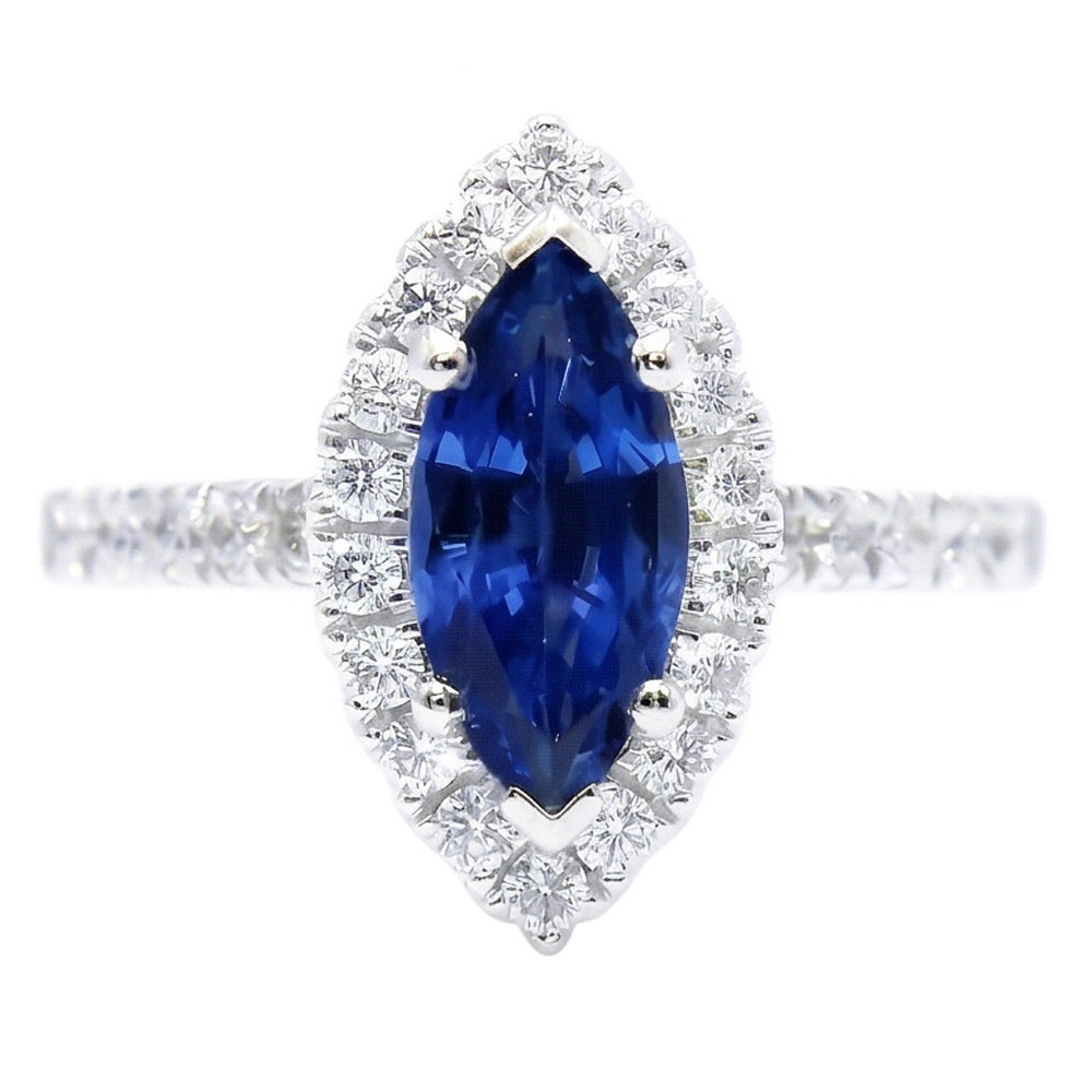 echter marquise diamant 2.60Karat ring Seitenansicht