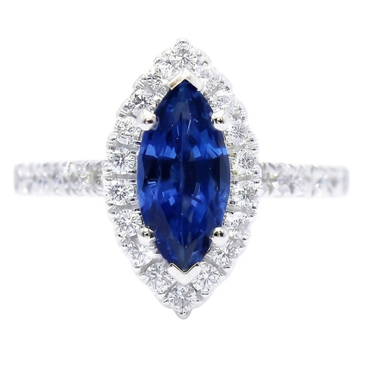 echter marquise diamant 2.60Karat ring Seitenansicht