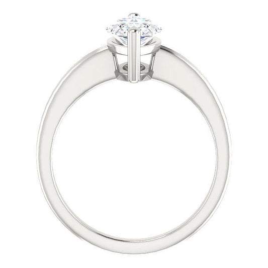 Marquise Solitaire Echt Diamant-Verlobungsring 2 Karat