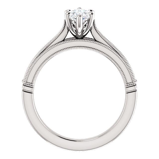 Marquise Solitaire Echt Diamant Vintage Style Ring 2 Karat