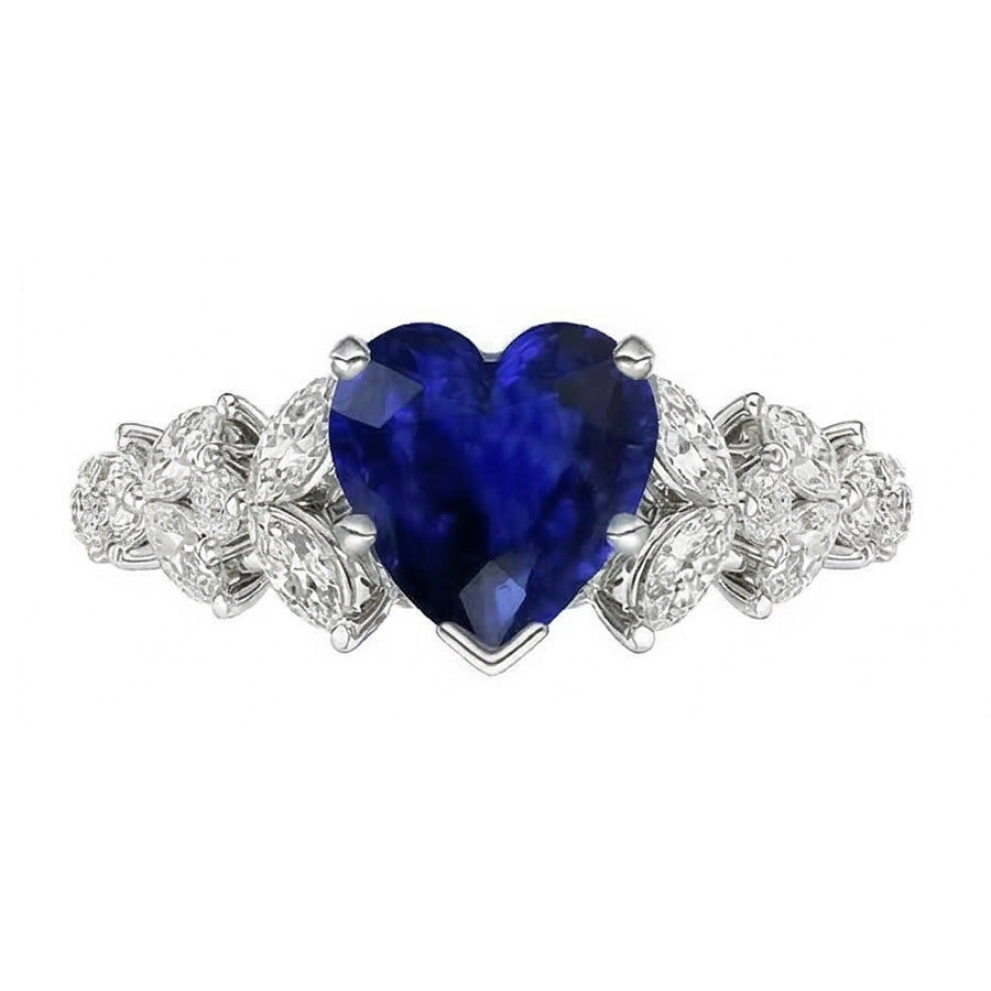 echter marquise diamant 3.50Karat ring Draufsicht