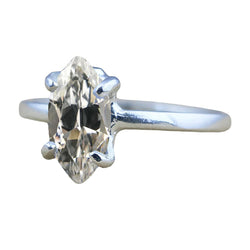 Handgemachter Altschliff Edler Diamant Solitär-Ring – 3 Karat