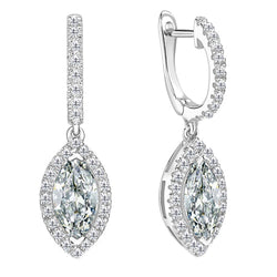 Zeitloser Old Mine Cut Edler Diamant Ohrhänger – 0,50 Karat 14K
