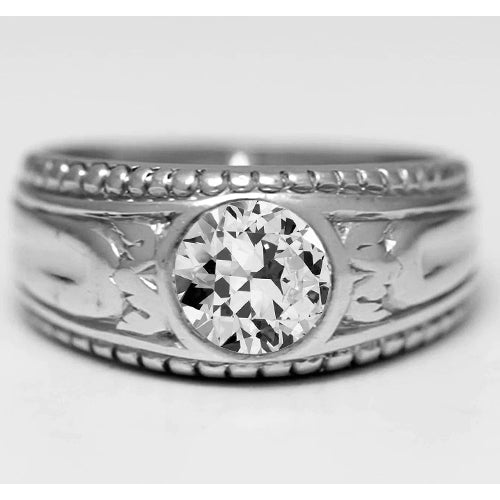 Edler Diamant Herrenring – Hauptansicht