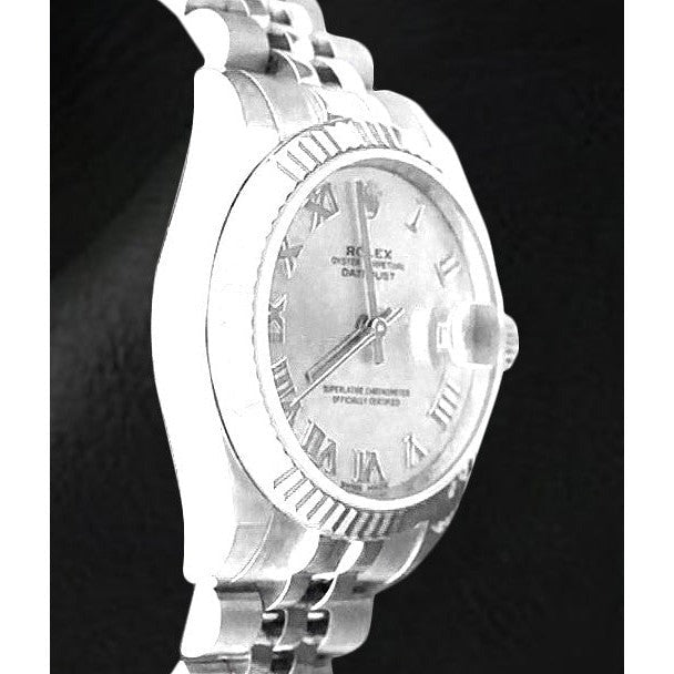 Schmuckstein Rolex -Karat Sterling Silver White Gold – Frontansicht
