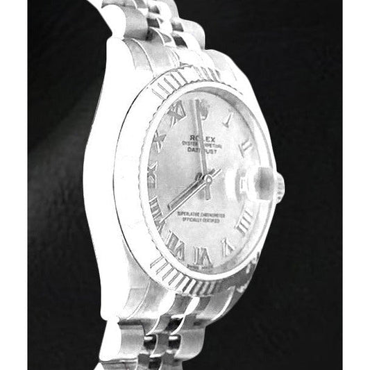 Schmuckstein Rolex -Karat Sterling Silver White Gold – Frontansicht