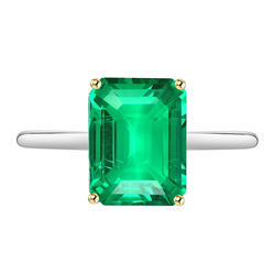 Edler GIA-Zertifiziert Edler Smaragd Edelstein-Ring – 4 Karat