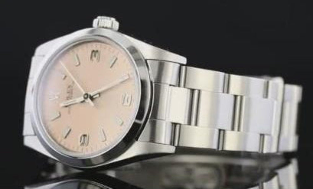 Rolex rosafarbenem Zifferblatt