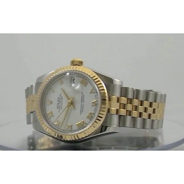 weißes römisches Zifferblatt, Rolex
