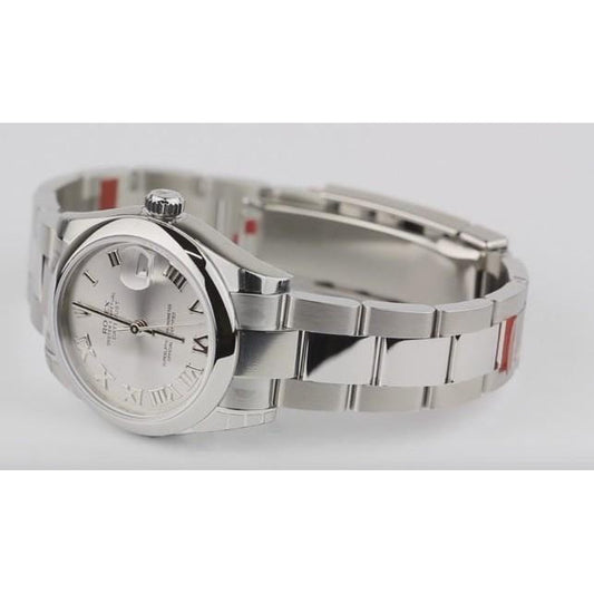 weißes römisches Zifferblatt Rolex