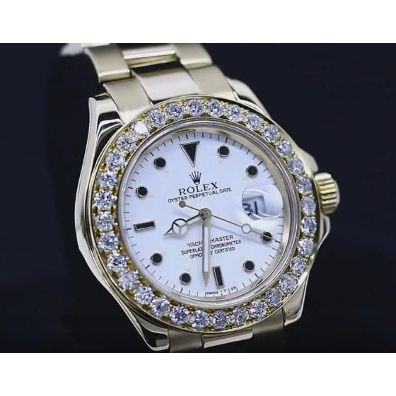 Lünette und weißem Zifferblatt Rolex