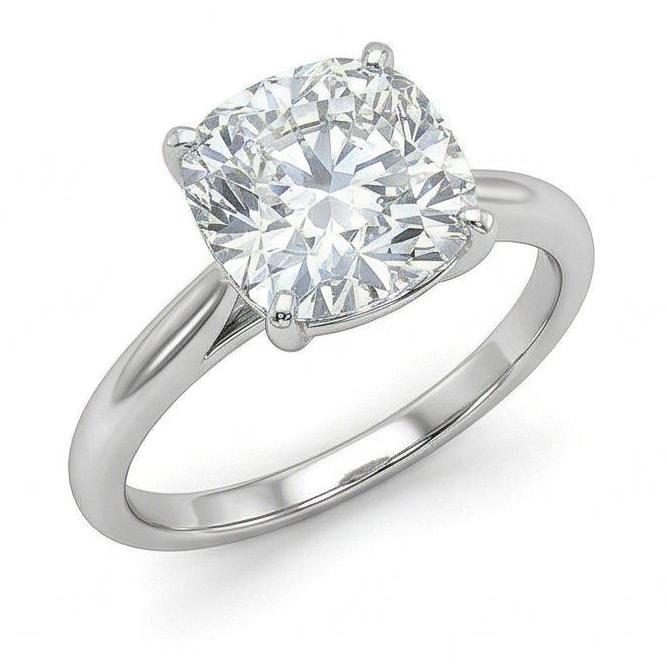 Moderner 3ct-Kissen Natürliche diamant ring