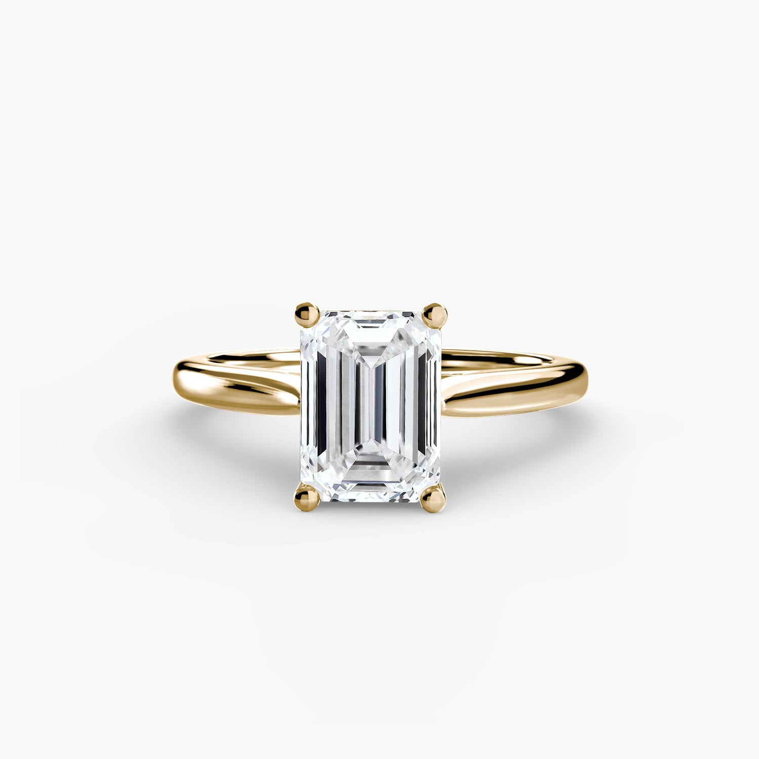 Naturreiner Diamant Setting Karat Gold – Rückansicht