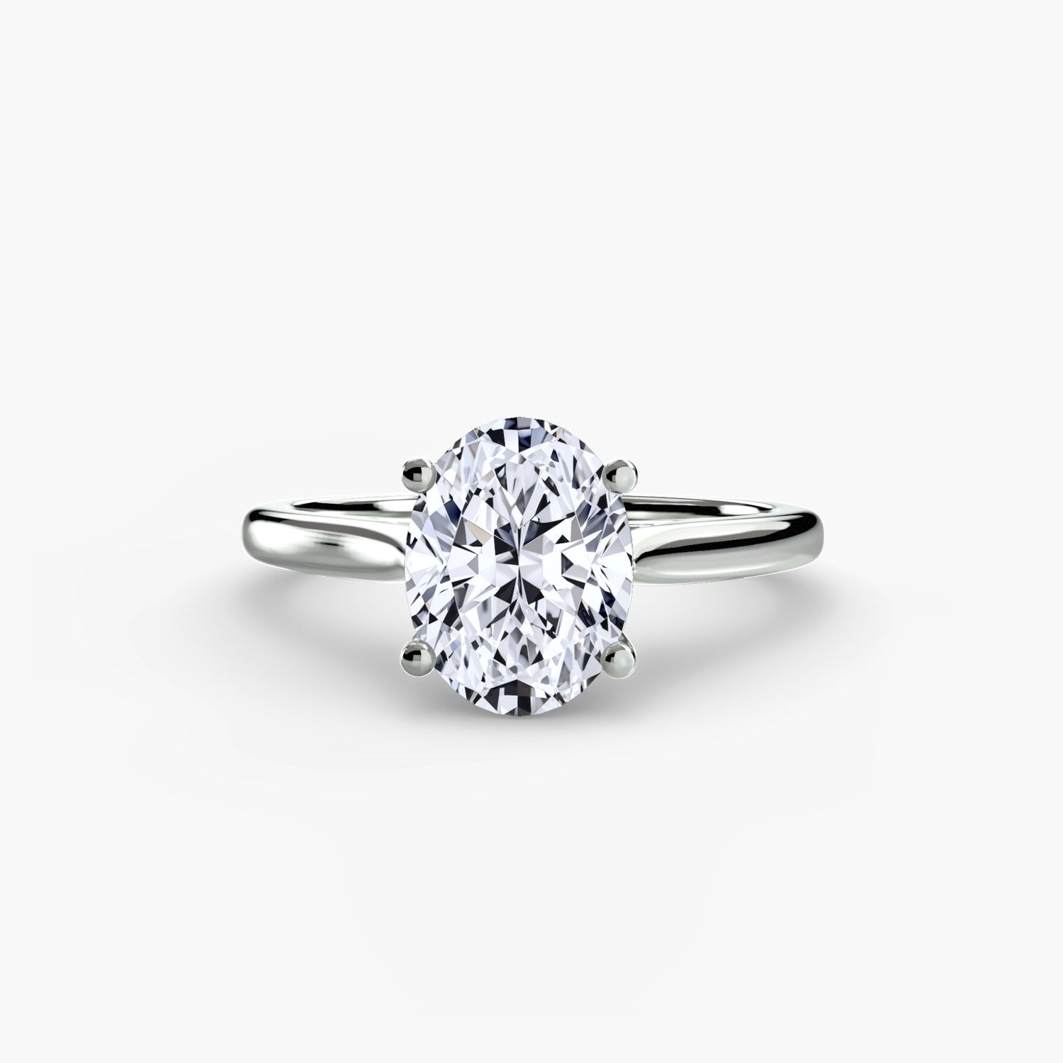 Naturreiner Diamant Setting Karat Gold – Profilansicht