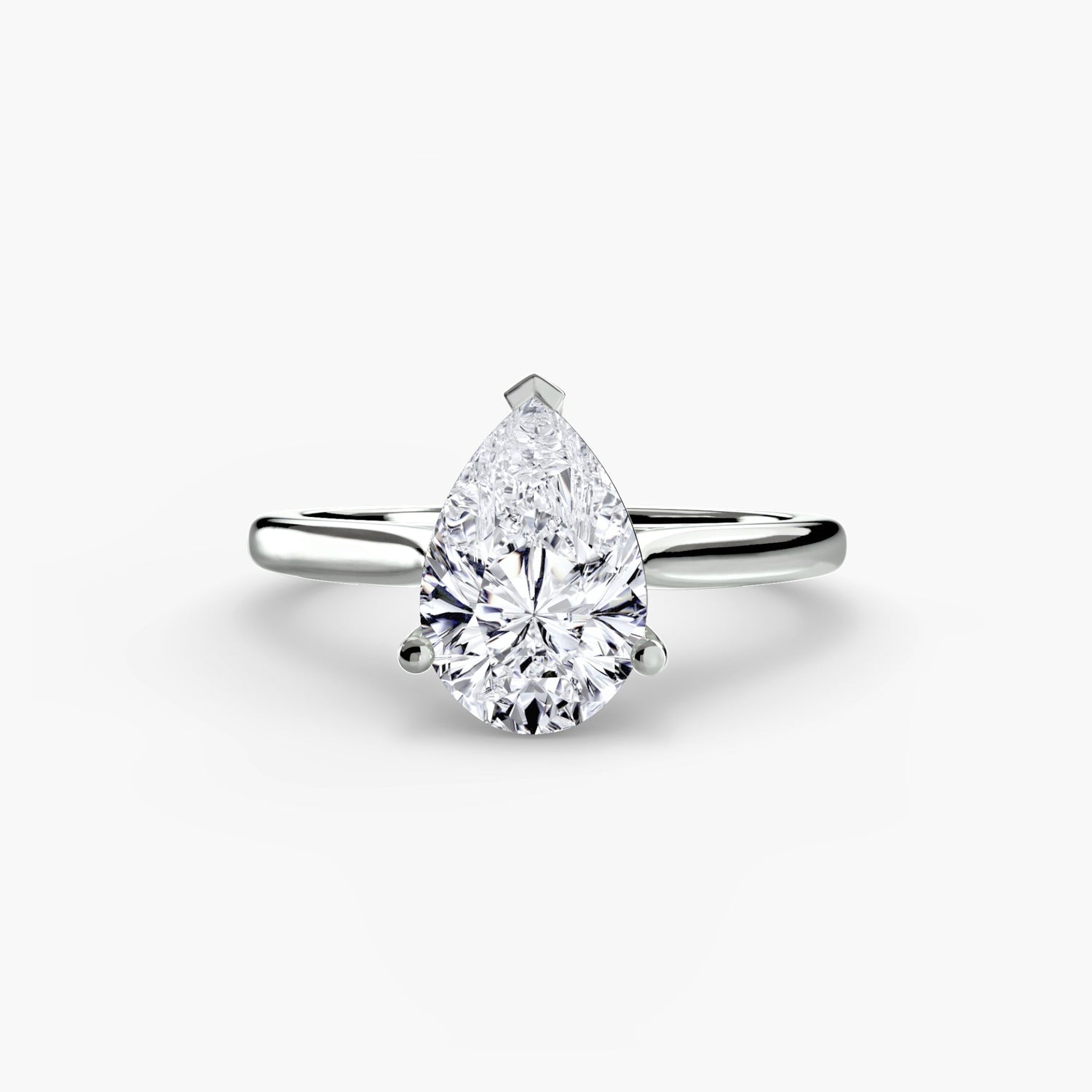 Diamant Setting in Gold – Draufsicht
