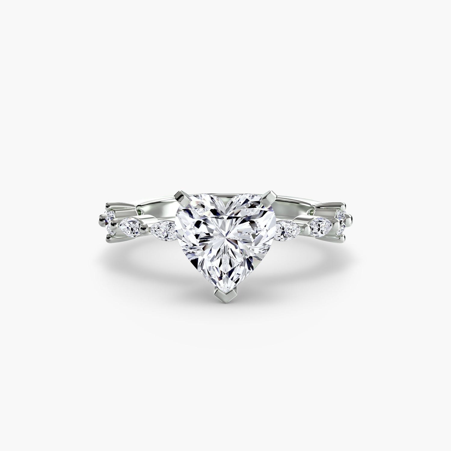 Rund-Brillant Schmuckstein Ring in Gold – Detailansicht