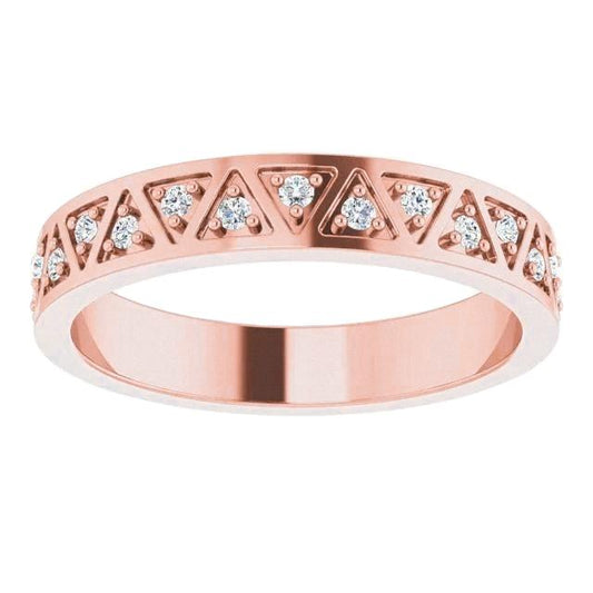 echter round diamant 0.50Karat memoire-ring Vorderansicht