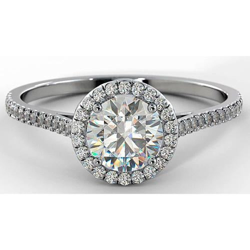 Natürliche Diamant Verlobung Ring Halo 2.75 Karat Damen Schmuck