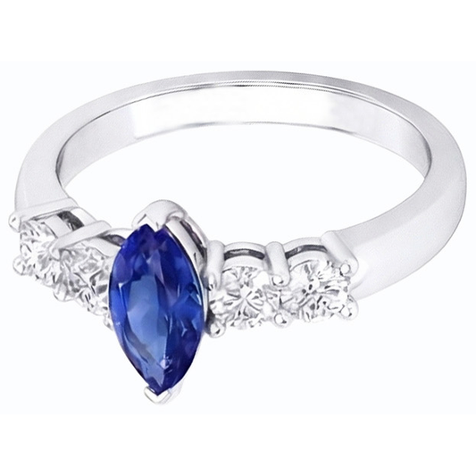 echter marquise diamant 1.50Karat ring Vorderansicht