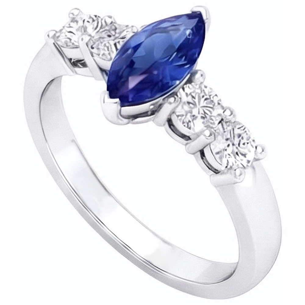 echter marquise diamant 1.50Karat ring Detailansicht