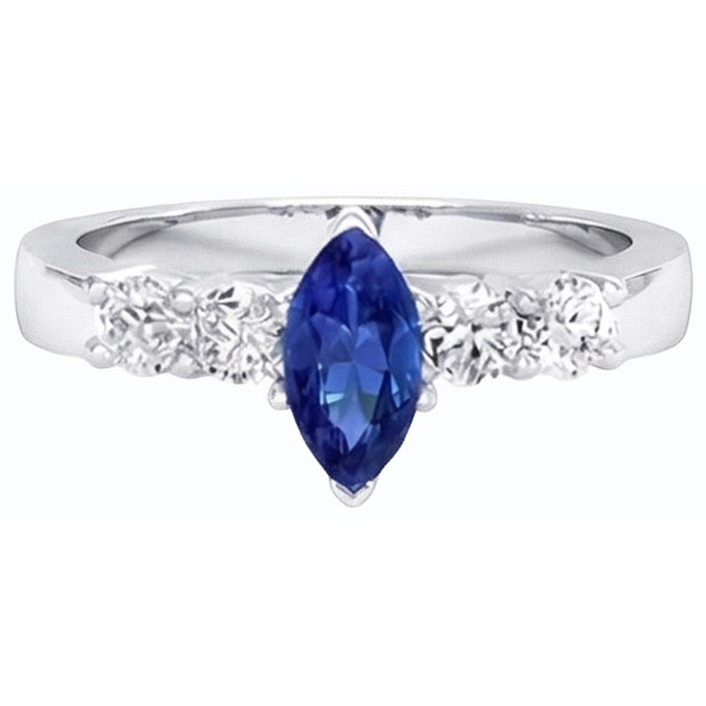 echter marquise diamant 1.50Karat ring Profilansicht