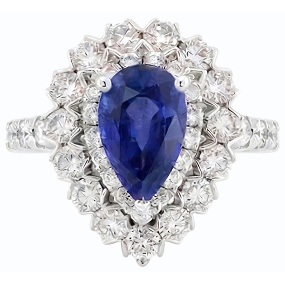 echter round diamant 4.50Karat ring Seitenansicht