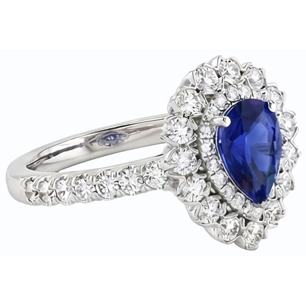 echter round diamant 4.50Karat ring Profilansicht