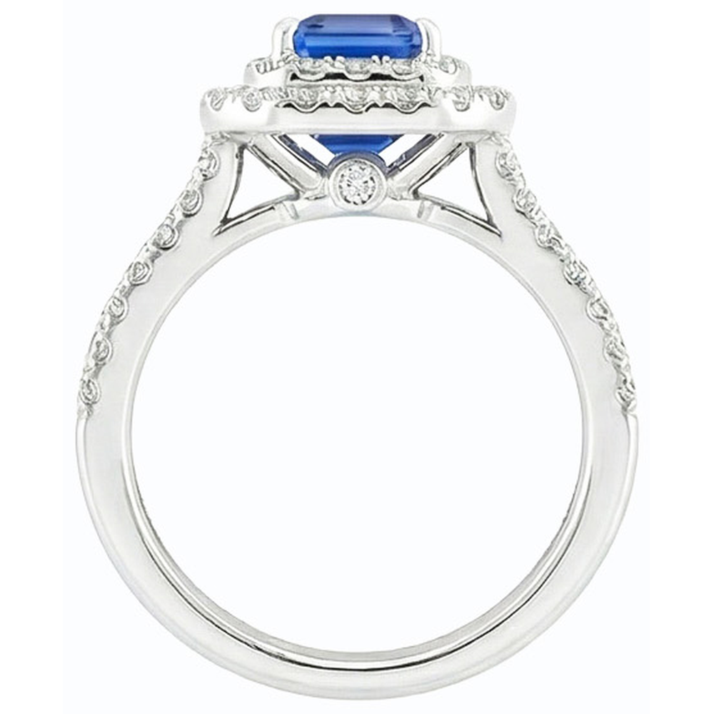echter round diamant 5Karat ring Detailansicht