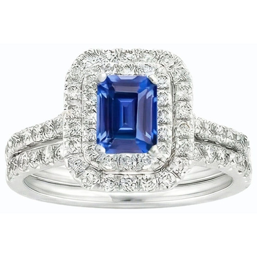 echter round diamant 5Karat ring Draufsicht
