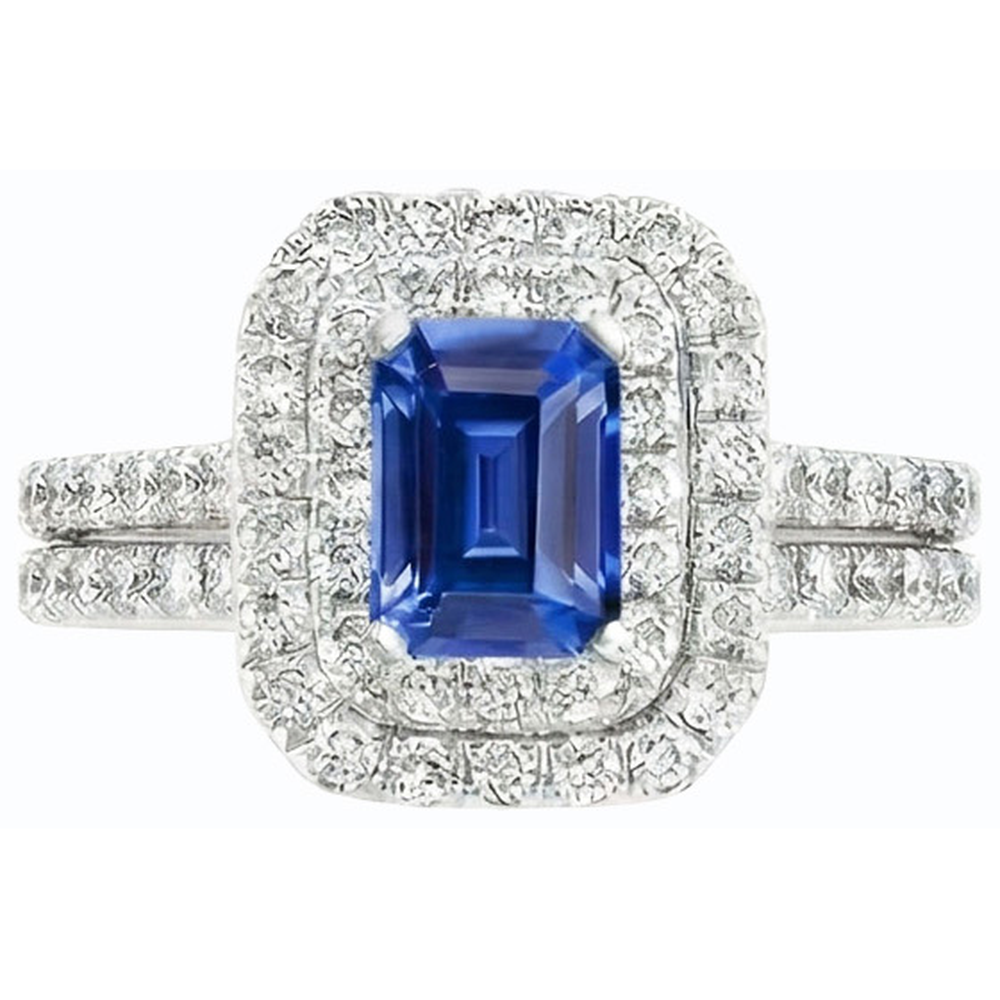 echter round diamant 5Karat ring Profilansicht