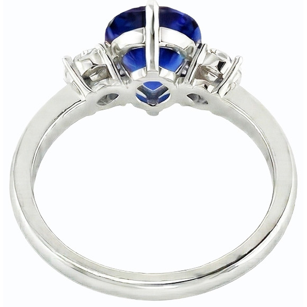 echter round diamant 2.50Karat ring Profilansicht