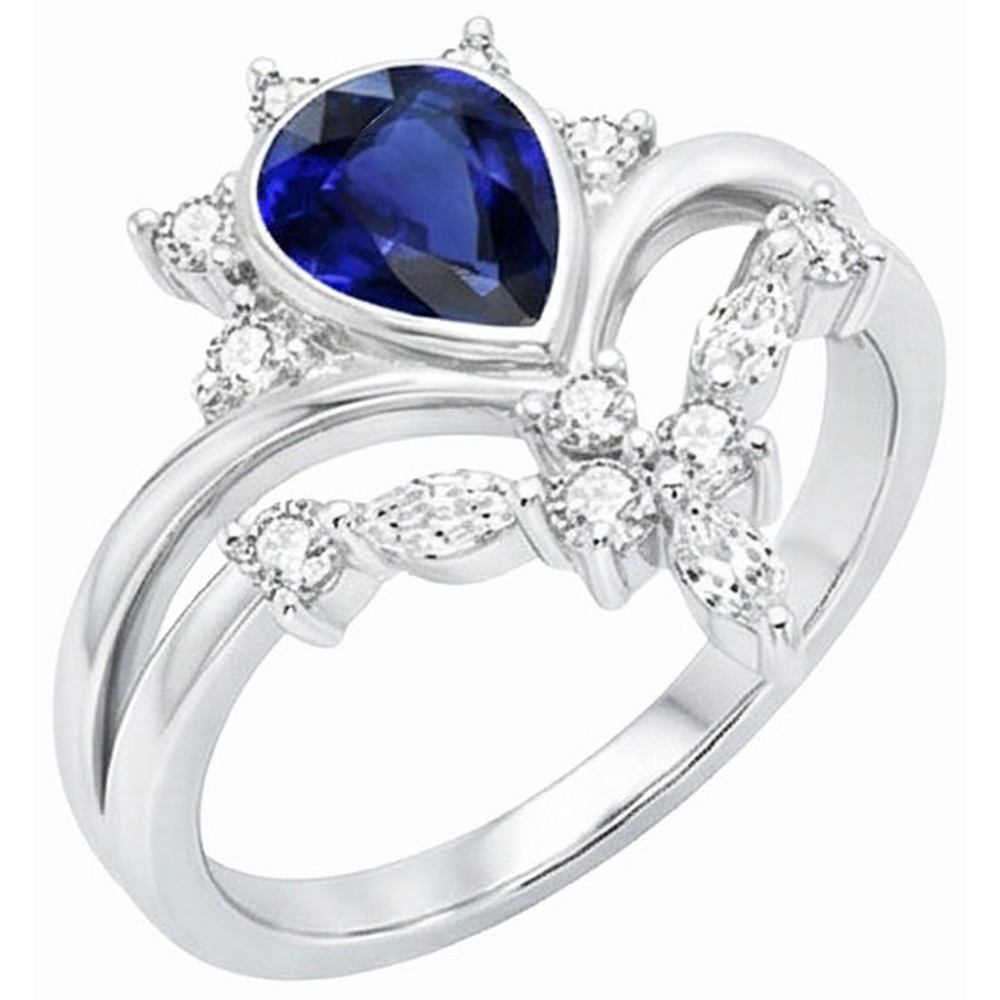 echter marquise diamant 3Karat ring Profilansicht