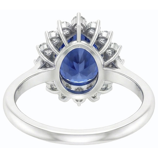 echter round diamant 4.50Karat ring Seitenansicht