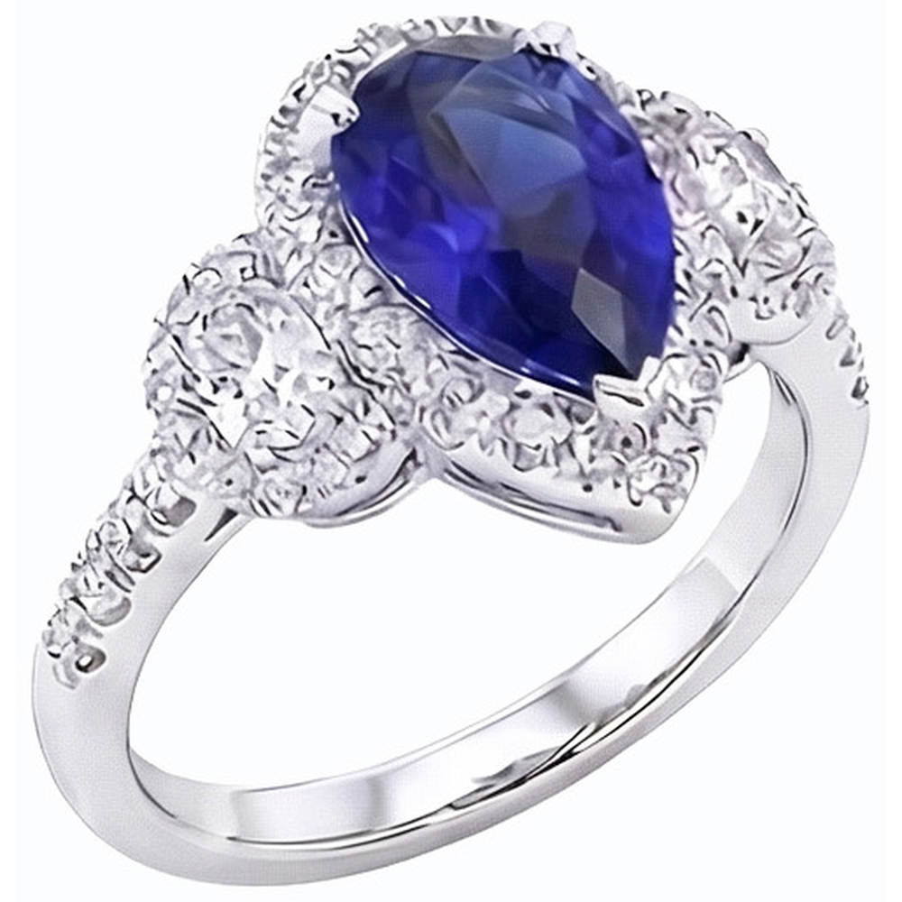 echter round diamant 4.50Karat ring Seitenansicht