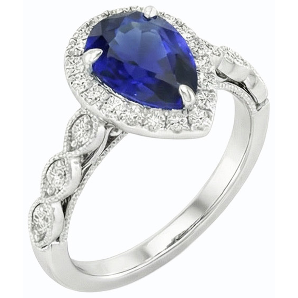 echter round diamant 4Karat ring Detailansicht