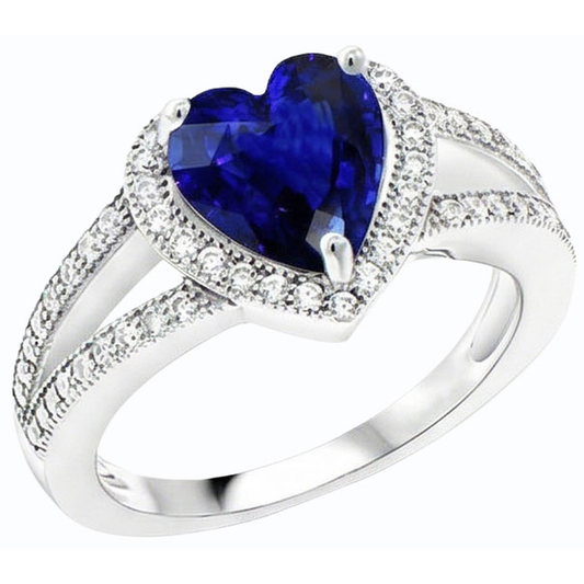 echter round diamant 4Karat ring Seitenansicht