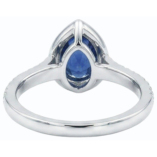 echter round diamant 4Karat ring Seitenansicht