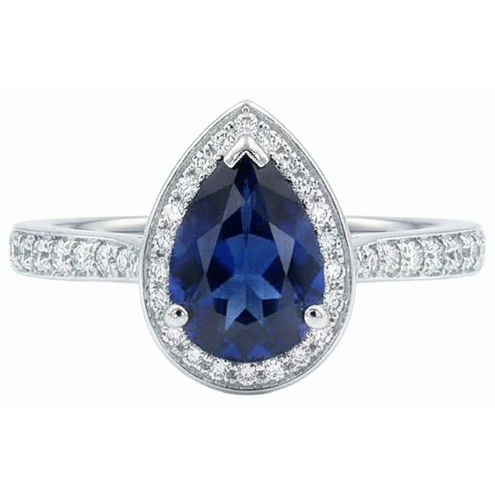 echter round diamant 4Karat ring Profilansicht
