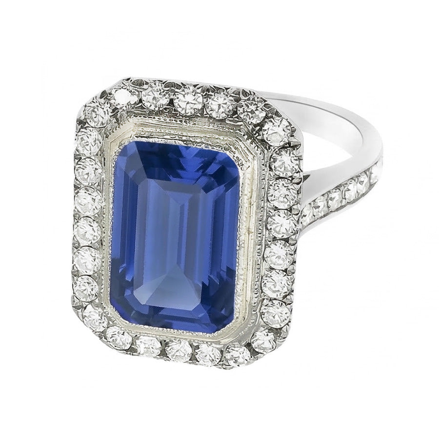 echter round diamant 4.50Karat ring Detailansicht