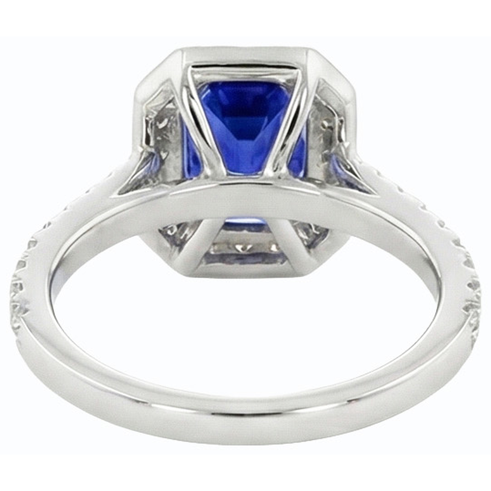 echter round diamant 3Karat ring Draufsicht